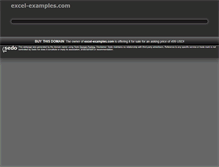 Tablet Screenshot of excel-examples.com